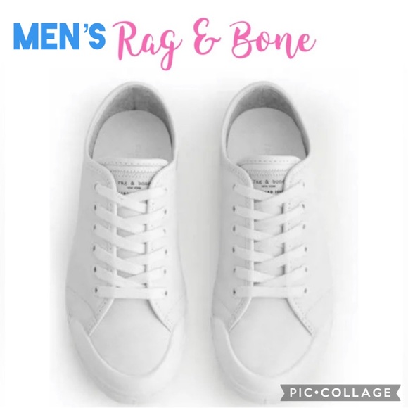 rag & bone Other - Men’s Rag & Bone Standard Issue White Lace Up Shoes Size 8